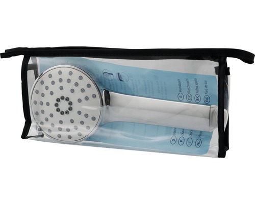 Handbrause im transparenten Beutel