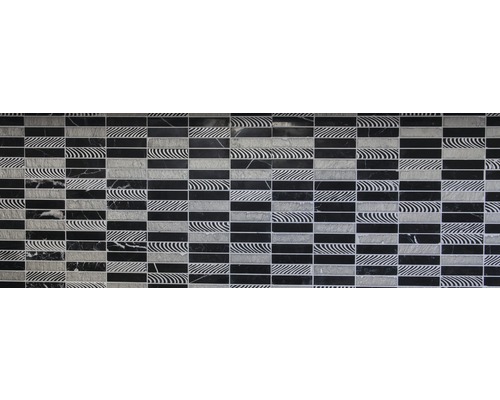 Carreaux de mosaïque en noir et blanc