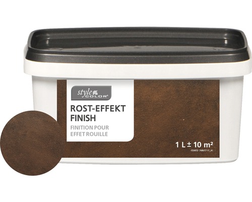 Style Color Finition aspect rouille, 1 litre