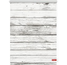 Store enrouleur avec motif de planches de bois
