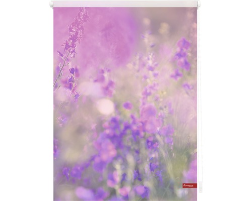 Store enrouleur avec motif floral pour la décoration de fenêtre et la protection solaire