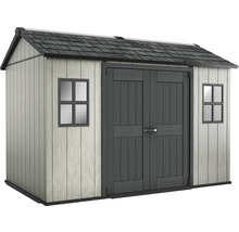Abri de jardin avec double porte et fenêtres