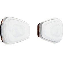 Filtres à particules pour masques respiratoires, 2 pièces