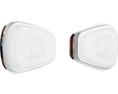 Filtres à particules pour masques respiratoires, 2 pièces