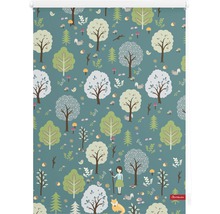 Rollo mit Waldmotiv, inklusive Bäume, Tiere und Waldfee