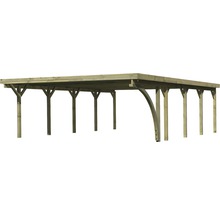 Holz Carport mit acht Pfosten