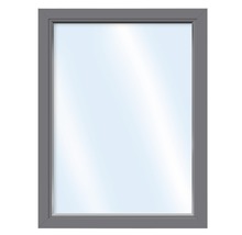 Élément fixe de fenêtre en plastique, verre de sécurité trempé, ARON Basic blanc/anthracite 700x1600 mm (non ouvrable)-thumb-0