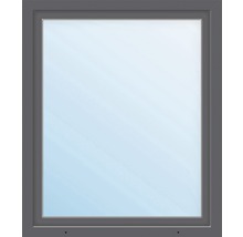 Fenêtre en PVC 1 battant verre de sécurité trempé ARON Basic blanc/anthracite 1100x1650 mm tirant gauche-thumb-0