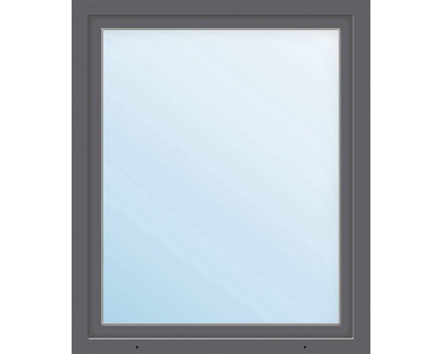 Fenêtre en PVC ARON Basic blanc/anthracite 1000x1600 mm tirant gauche 2x verres de sécurité trempés