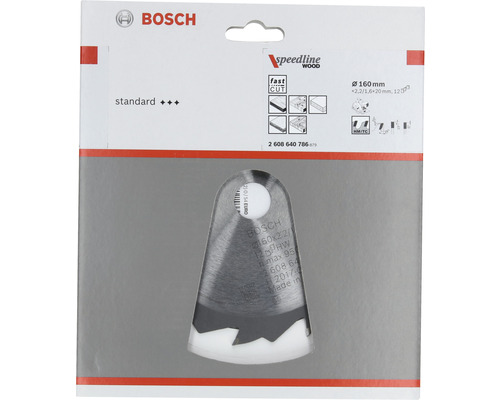 Bosch Sägeblatt Speedline Wood, Durchmesser 160 Millimeter