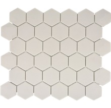 Mosaïque avec éléments hexagonaux