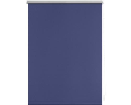 Blauer Rolladen zur Fensterdekoration und zum Sonnenschutz