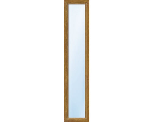 Kunststofffenster Festverglasung ESG ARON Basic weiß/golden oak 400x1600 mm (nicht öffenbar)