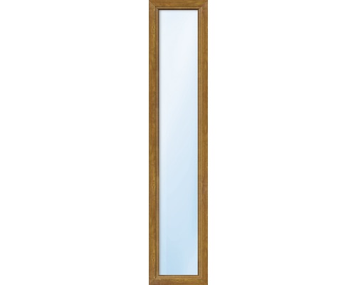 Élément fixe de fenêtre en plastique, verre de sécurité trempé, ARON Basic blanc/golden oak 400x1900 mm (non ouvrable)