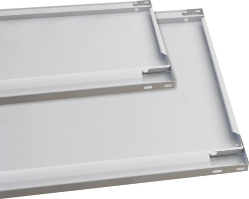 Tablette supplémentaire 600 mm avec 4 supports d'étagère pour système empilable MULTIplus85, RAL 7035 gris clair