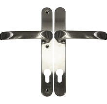 Garniture de poignée de porte en acier inoxydable avec plaque longue