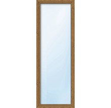 Kunststofffenster 1-flg. ESG ARON Basic weiß/golden oak 600x1700 mm DIN Rechts-thumb-0