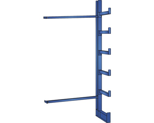 Étagère cantilever K 1000 extension d'étagère unilatérale 200x125 cm capacité de charge 1200 kg