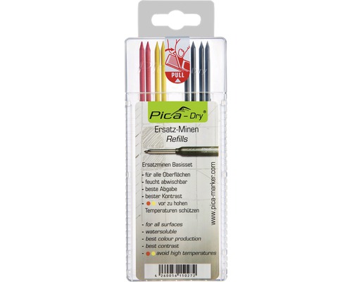 Pica Dry Ersatzminen Set in transparenter Verpackung