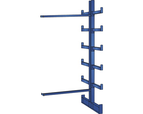 Étagère cantilever K 1000 extension d'étagère bilatérale 200x125 cm capacité de charge 1200 kg