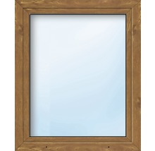 Kunststofffenster 1-flg. ESG ARON Basic weiß/golden oak 750x1650 mm DIN Rechts-thumb-0