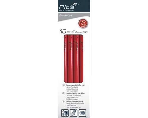 Crayons de charpentier Pica Classic 540 10 pièces