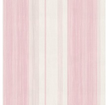 Papier peint intissé 104643 Soft Blush rayures rose blanc
