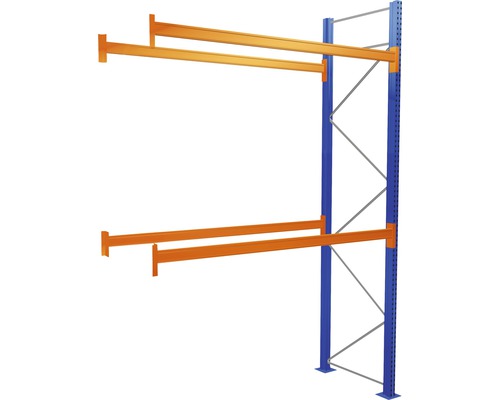 Rayonnage cantilever avec deux niveaux pour le stockage de produits longs