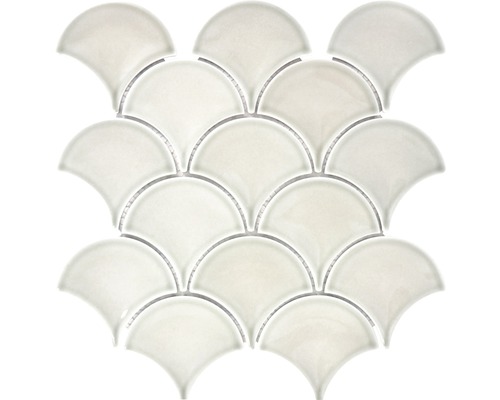 Écailles mosaïque en céramique FS 03C 25,6x27,3 cm gris