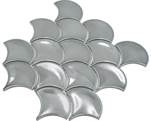 Mosaikfliesen in Fächerform