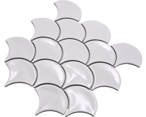 Carreaux de mosaïque en céramique en éventail