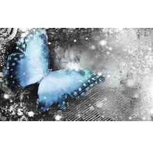 Papier peint panoramique intissé papillon bleu 416 x 254 cm-thumb-1