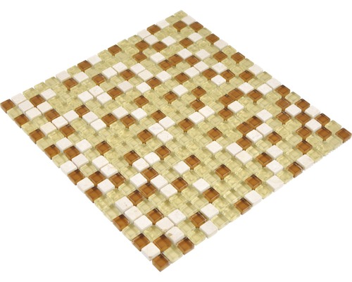 Mosaïque avec aspect verre et pierre naturelle