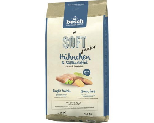 Croquettes pour chiens Bosch Soft Junior poulet 12,5 kg