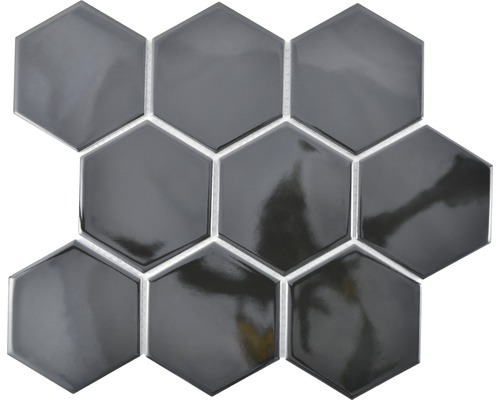 Keramikmosaik HX 110 25,6x29,5 cm schwarz