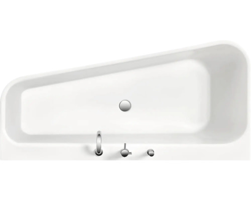 Baignoire avec garniture d''écoulement et robinetterie