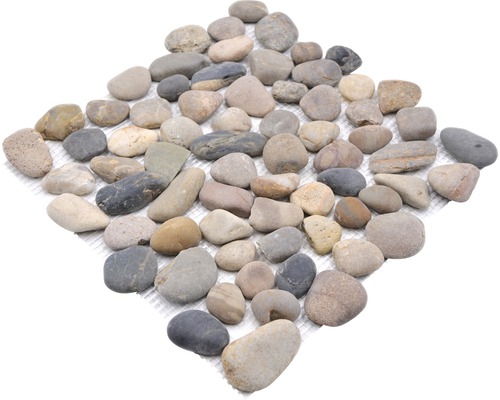 Mosaikfliese mit Kieselsteinen