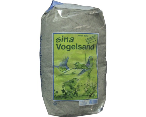 Sable pour cages d'oiseaux sina avec anis et calcaire 25 kg Sina sable pour oiseaux, 25 kilogrammes, adapté à l''élevage d''oiseaux en cage