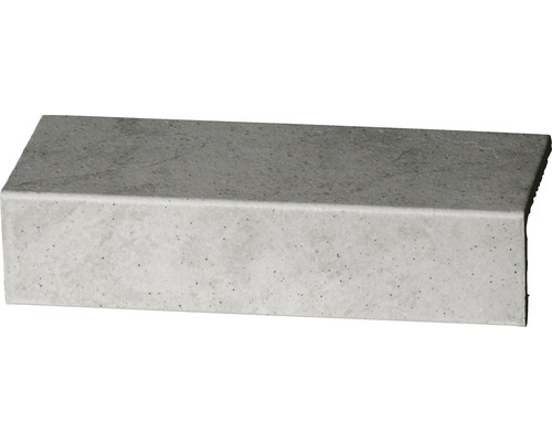 Barre longitudinale en grès cérame Capra gris clair 24,5 x 10,5 x 5 x 0,8 cm