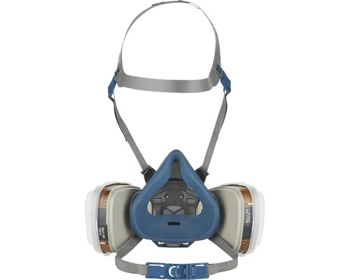 Masque respiratoire avec filtres et sangles réglables pour la tête