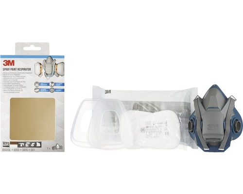Masque de pulvérisation 3M avec filtres et visière