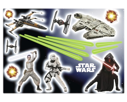 Sticker mural Disney Star Wars EP7 50 x 70 cm