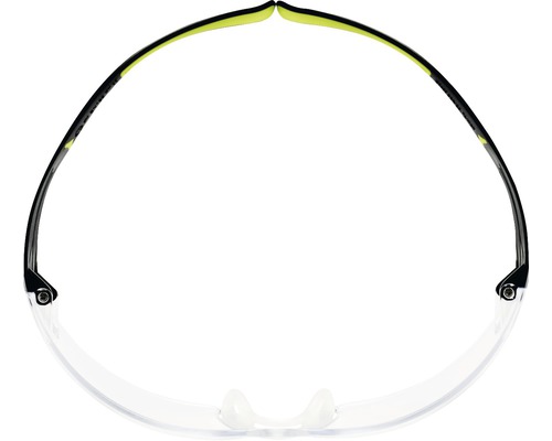 Brille mit durchsichtigem Glas und Bügeln