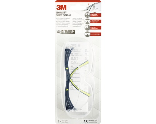 3M SecureFit 400 Schutzbrille in Verpackung