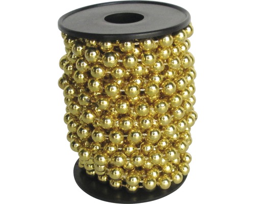 Kette mit goldenen Kugeln auf einer Spule