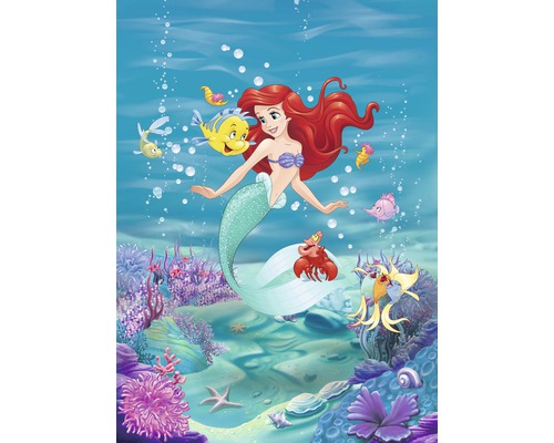 Papier peint panoramique papier 4-4020 Disney Edition 4 Ariel Singing 4 pces 184 x 254 cm