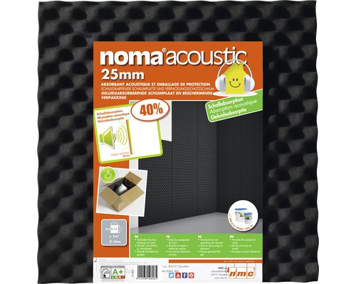 Noma Acoustic Schallabsorberplatte 25 mm zur Schalldämmung und zum Schutz der Verpackung