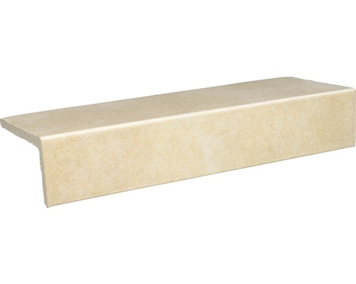 Barre longitudinale grès cérame Capra jaune crème 24,5x10,5 cm