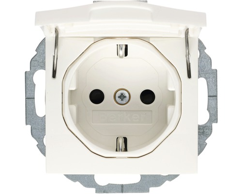 Berker Steckdose mit Klappdeckel