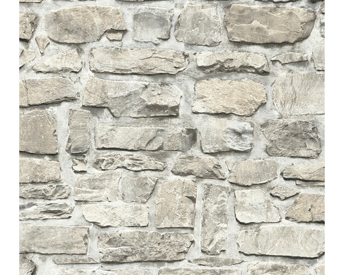 Vliestapete 36370-2 Il Decoro Steine grau beige Tapete mit Steinmuster für die Wandgestaltung